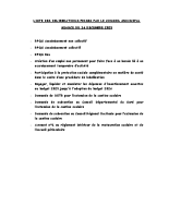 LISTE DES DELIBERATIONS PRISES CM 16.12.2025
